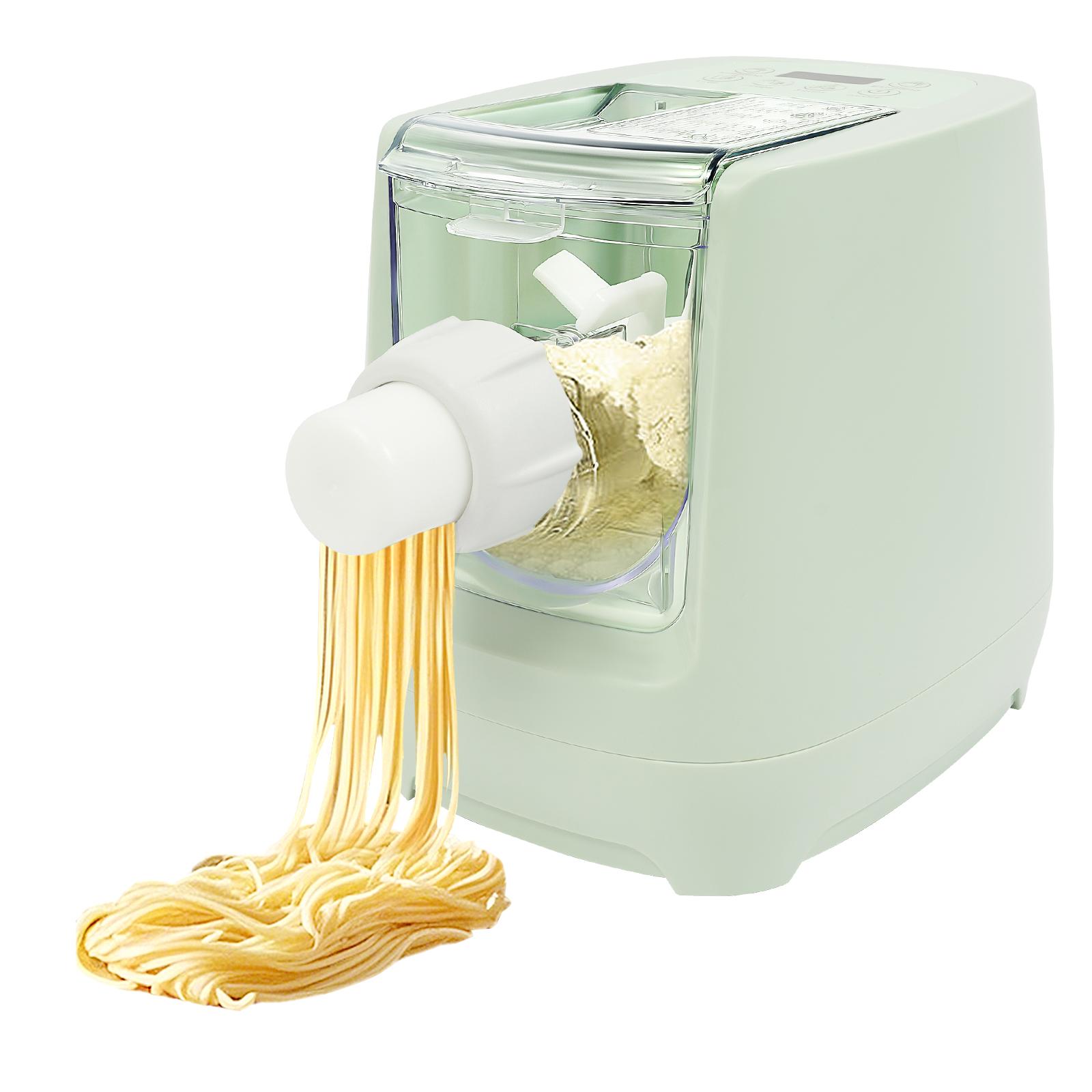 

260W Pasta Maker 13 Molds LED Display 3-Min Noodle Dispensing Non-Slip Feet Safe Protection for Home Kitchen Restaurant зелений