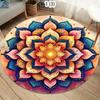American Eagle Lion Round Kids Rug Soft Lion Baby Dad Nursery Carpet Non Slip Playmat Bedroom Living Room Floor Mat Toddler Gift