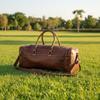 Newly Handmade Vintage Genuine Goat Leather Travel Duffel Luggage Cross Body Bag