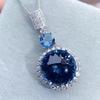 Silver Plating Plated, 6-carat Stunning Green Synthetic Pendant Necklace - VVS Clarity, Fashionable and Avant-garde Men's