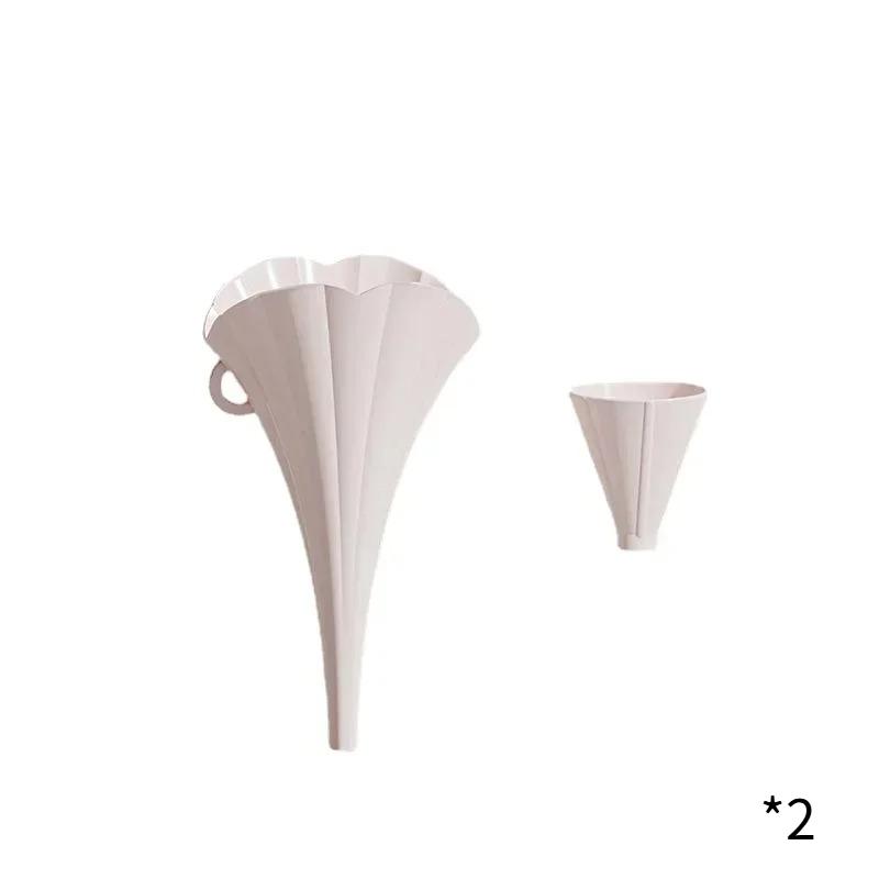

2 PCS Funnel Collapsible Food Grade Kitchen Oil Filling Container Creative Flower Liquid Dispensing Small Caliber Juice Pourer