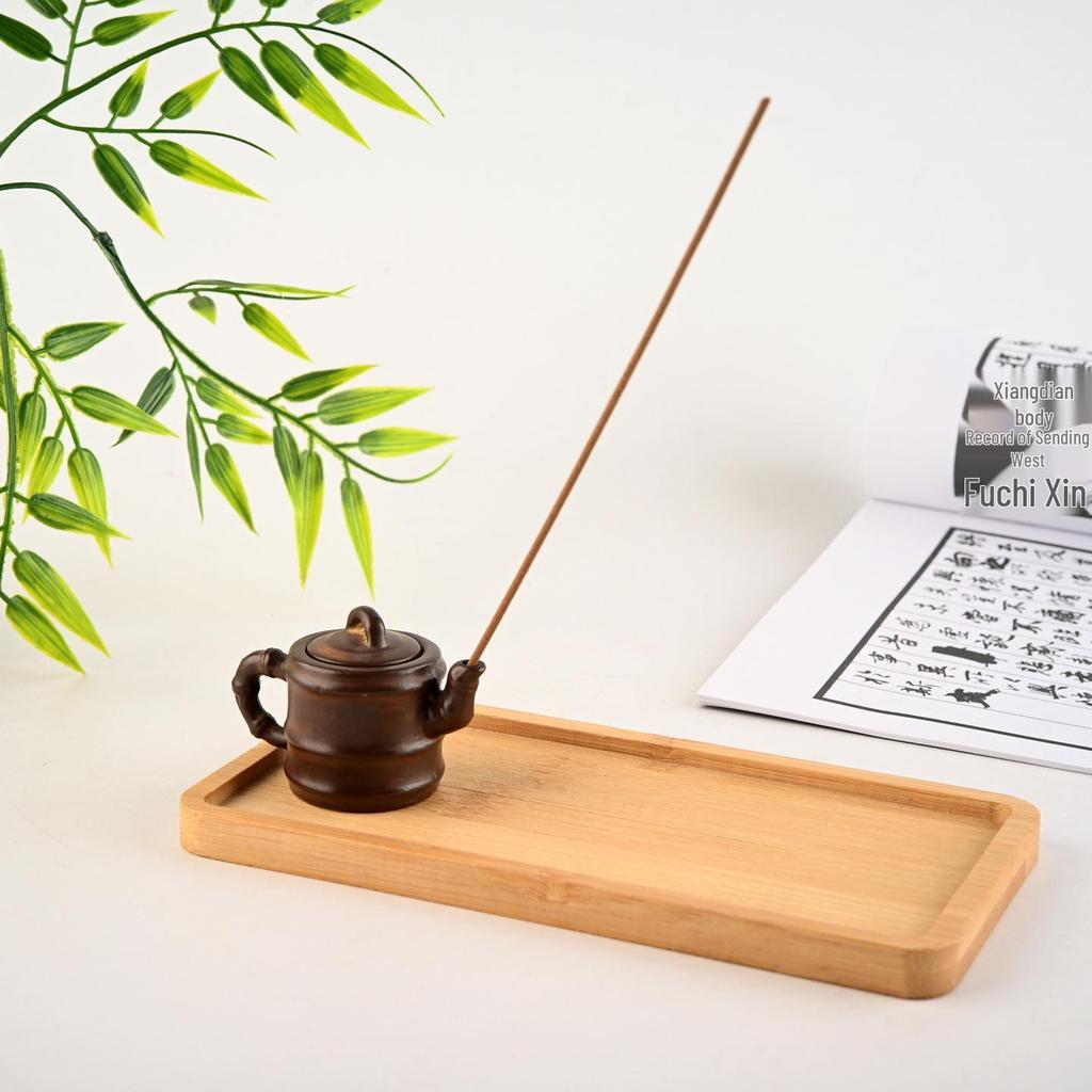 Antique Chinese Sandalwood Incense Holder and Burner - Kodo Accessories for Indoor Use