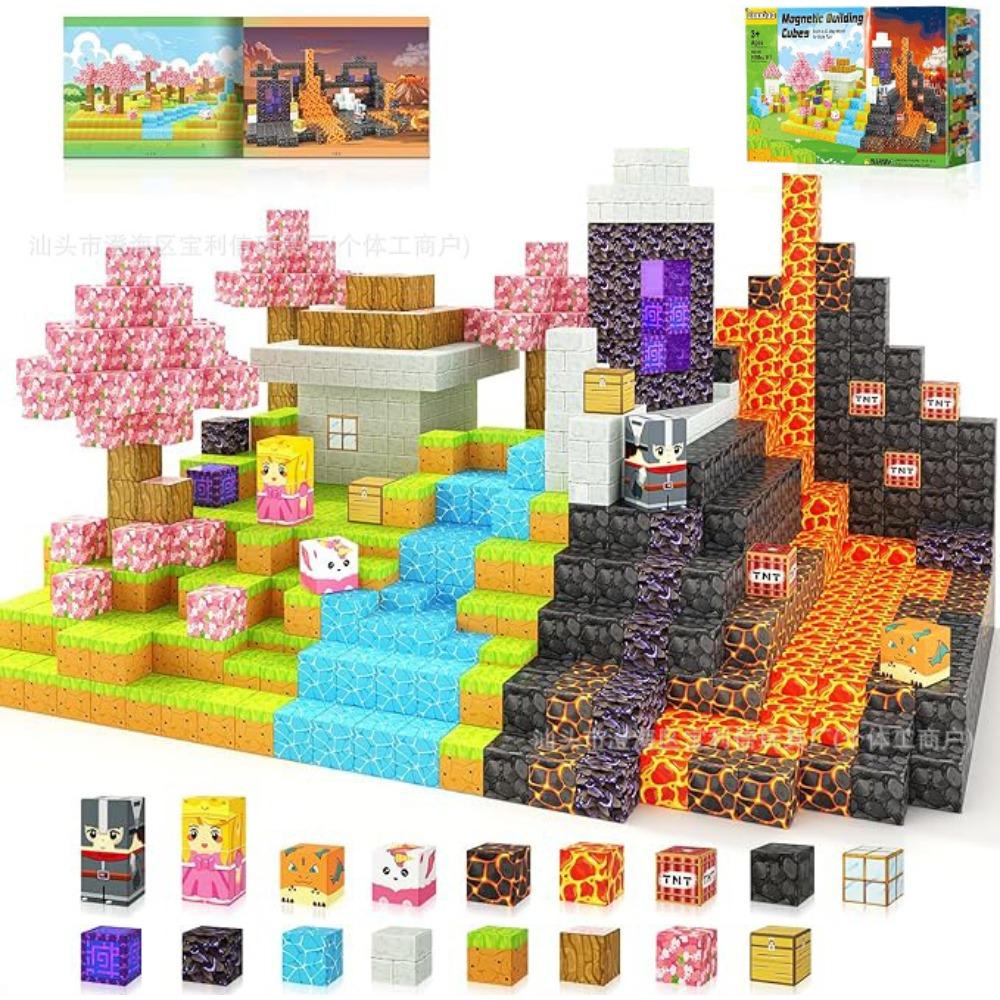 My Magnetic Block Assemble Building Block Construction Game World Boys and Girls Puzzle Children's Toys