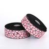 Road Bike Bar Tape Cork Sakura Pattern Gradient Bicycle Handlebar Tapes EVA/PU Soft Anti-Vibration Wrap Tape Durable Bar Bartape