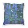 Claude Monet Printing Square Throw Pillow Cover Home Decor Printed World Famous Landscape Painting Cushion Cover For Living Room
