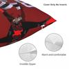 Hughes Brothers Square Pillowcase Polyester Linen Velvet Printed Zip Decor Throw Pillow Case Room Cushion Cover