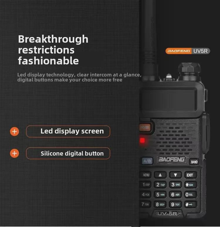 Baofeng UV-5R High-Power Dual-Band Long-Range Walkie-Talkie (English Version)