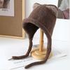 Korean ins wind cat ears knitted hat balaclava hat women's warm and cold ear protection wool hat