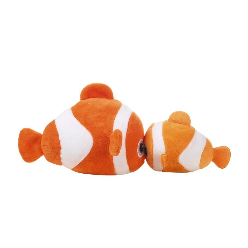 Kepelon Ocean Animal Plush Toy Cute Clown Fish Shark And Dolphin Stuffed Animals For Kids Vibrating And Huggable!
