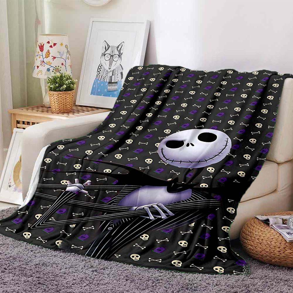 Nightmare Before Christmas Blanket Soft Throw Blanket For Home Bedroom Bed Sofa Travel Office Solid Christmas Blanket