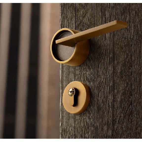 Serrature per Porte in Lega di Zinco Maniglia per Porta della Camera da Letto Stile Nordico Maniglia per Porta Interna Cilindro della Serratura Serratura per Porta Sicura Silenziosa Ferramenta per la Casa