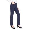 Elastische High-Waist-Schlaghose für Damen, einfarbig, leichte Freizeit Hose mit Taschen