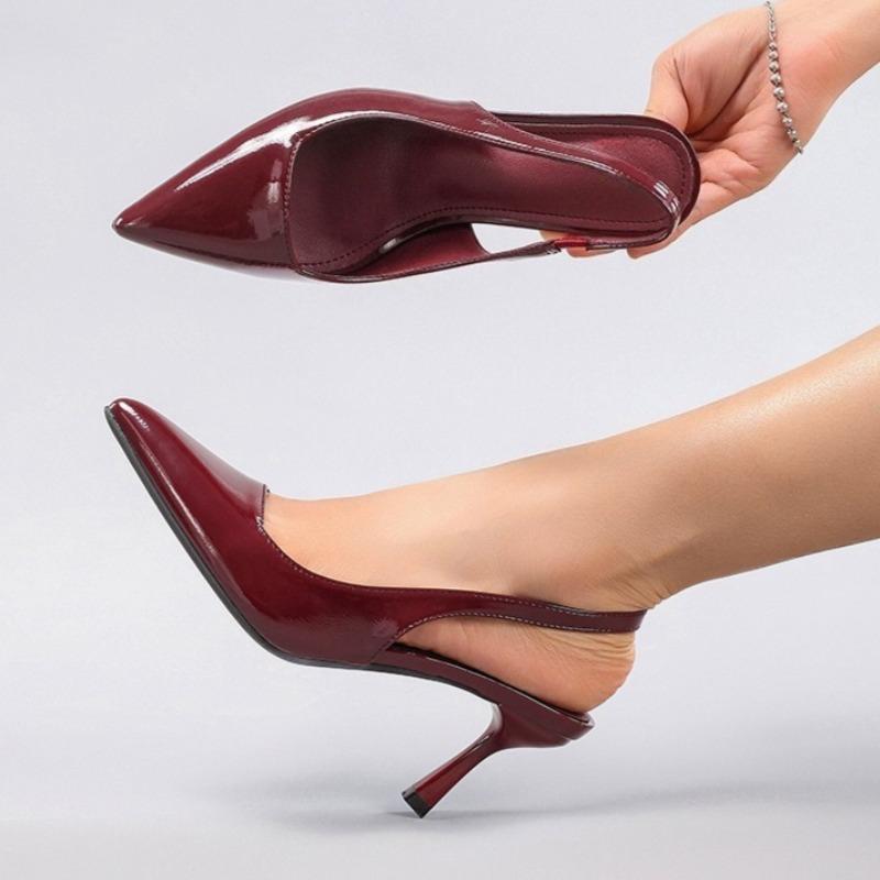 Fashion Patent Leather Elegant Party Dance High Heels Women Shoes New Designer Pointed Toe Luxury Stiletto Brand Ladies Dress Pumps