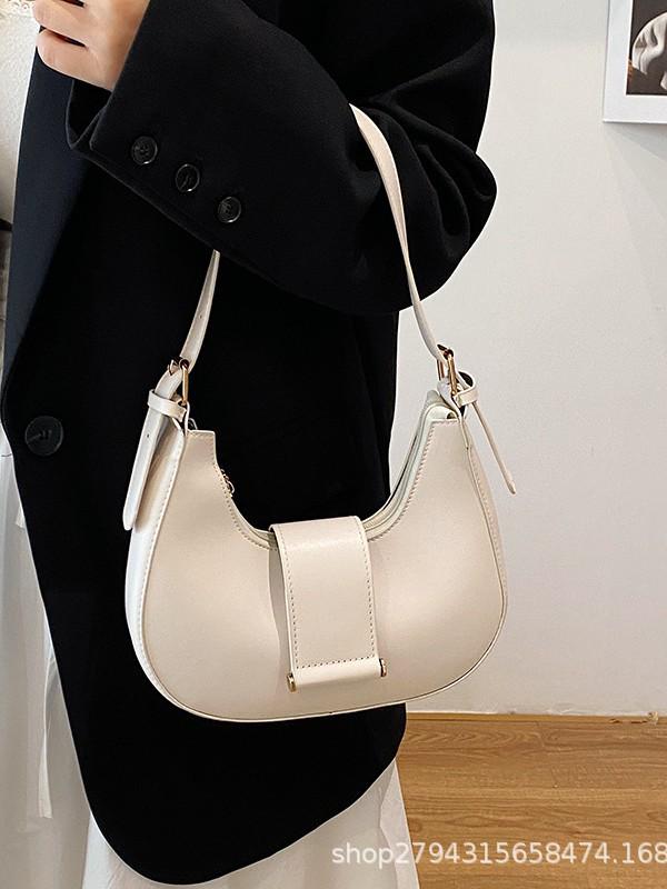 Solid Color Stylish Single Shoulder Underarm Women's Bag - 2025 Autumn/Winter Collection