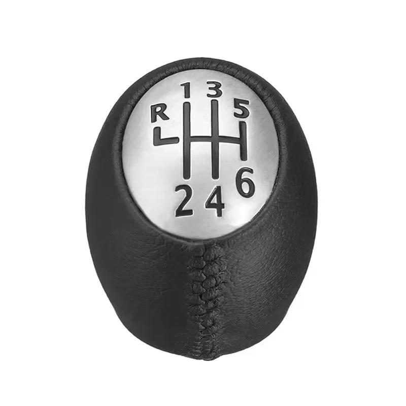 

For Renola Guna Scenic Megane III Master Tra For 6-speed Car Shift Knob With Black Stitching Horizontal Bar Shift Lever Suitable матовый черный