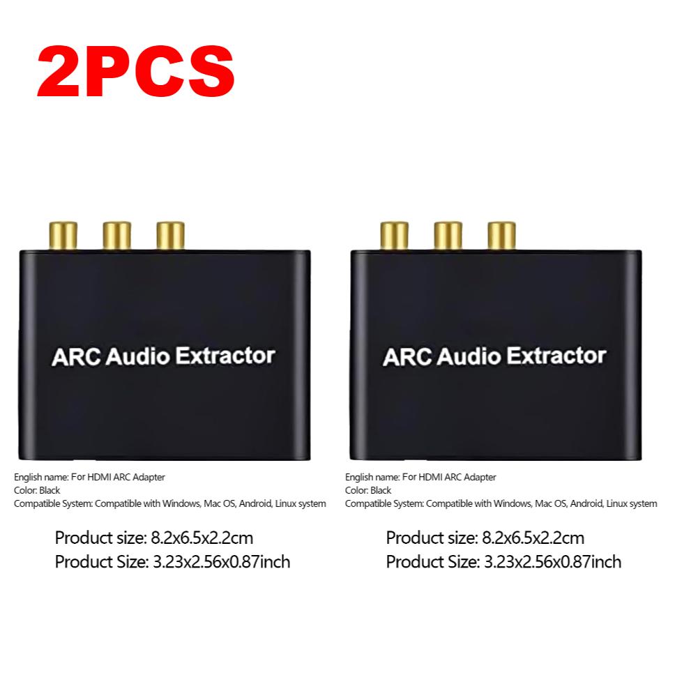 HDMI-Compatible ARC Audio Extractor Return Channel Converter ARC To SPDIF Coaxial 3.5mm Jack Adapter for HDTV Soundbar Amplifier
