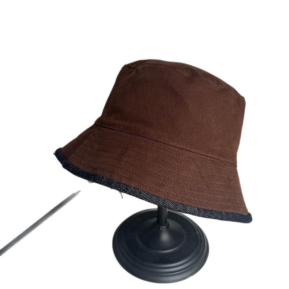 Double-sided fisherman's hat children spring and summer new washbasin hat sun hat student couple sun hat