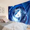 Blue And White Shield Millonarios Tapestry, Unique Design Tapestry, Wall Decor for Bedroom,Livingroom, Playroom,Heartwarming Fan Holiday Gifts