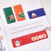 Creative Cartoon Magnetic Ruler Bookmark - Folding Page Holder for Students and Children, Ideal Stationery Gift