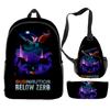 Beliebte Neuheit Cool Subnautica Below Zero 3D-Druck 3 Stück/Set Schülerrucksäcke Reise-Laptop-Rucksack Brusttasche Federmäppchen