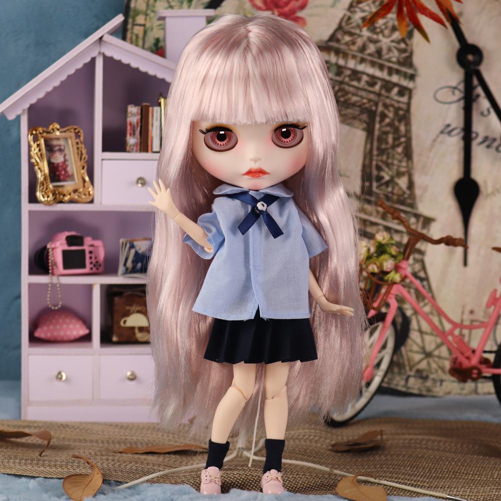 ICY DBS Blyth Doll Leisure Girl Joint Body White Skin Matte Face 1/6 BJD Neo Ob24 Anime Girl