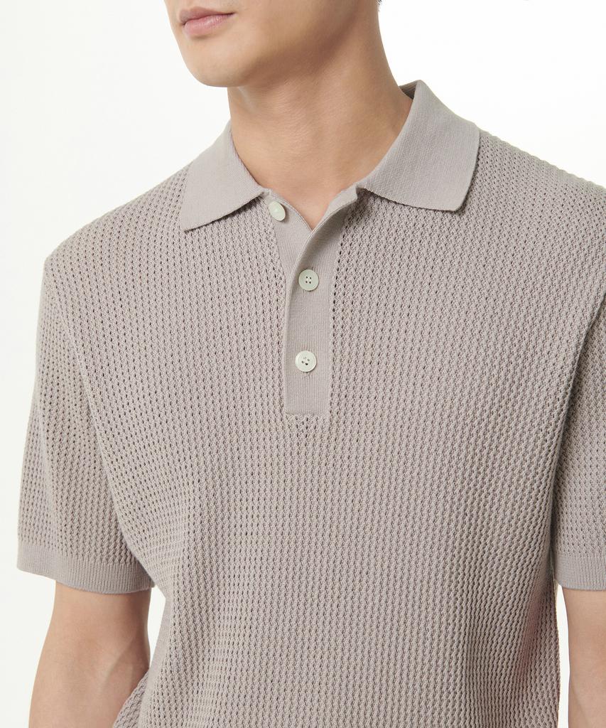 Musinsa Standard Crocheted Knitted Polo Shirt [Mushroom]