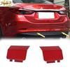 For Mazda 6 2013 2013- Red ABS Car Rear Bumper Tow Hook Cap Cover Trim Pair