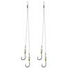Steel Wire Leader Double Fish Hook: Anti-Tangle, Anti-Bite, Ideal for Grass Carp, Carp, and Pomfret Sea Fishing
