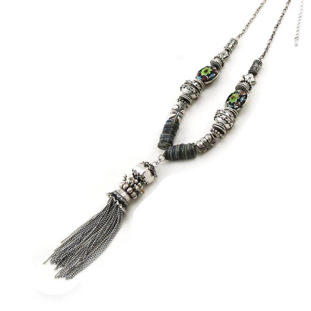 Les Trésors De Lily [E5824] - Collier Créateur 'Meditation' Noir