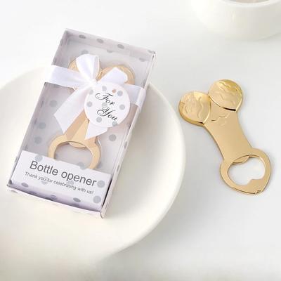 Alloy Funny Penis Beer Opener Bridal Shower Wedding Drink Lid Remover Bottle Openers Hen Night Favor Bachelorette Party Gifts