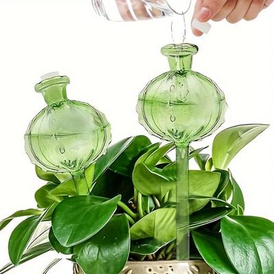 2'li Paket Kendiliğinden Sulama Yapan Bitki Küreleri - Zahmetsiz Kaktüs ve Sukulent Bakımı - İç ve Dış Mekan Bitkileri için Dayanıklı Cam Sulama Cihazları