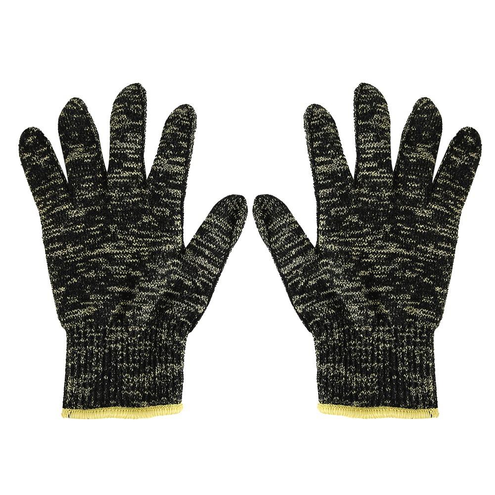 

1 Pair Polyester Steel Wire Cut Proof Stab Resistant Non slip Safety Work Gloves