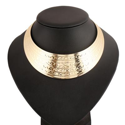 Fashion Jewelry Wide Punk Necklaces Charm Party Necklace Chain Luxury Choker Collar Necklace For Women Collier Femme