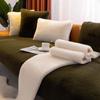 Rabbit Plush Sofa Cushion Winter Light Luxury Modern Simple Non-Slip High-End Thickening Cushion Leather Sofa Cover Cover Cloth