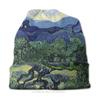 Strickmütze, Olivenbäume in einer bergigen Landschaft, modische Beanie-Kappen für Unisex-Frauen, Vincent Van Gogh, Skullies, Mützen, Skimützen