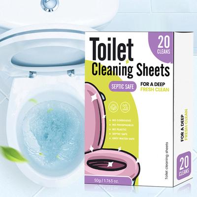 Toiletrens Tabletter 20 Tabletter Pr. Æske Husholdnings Toiletrens Tabletter Til Fjernelse af Urinpletter Afkalkning