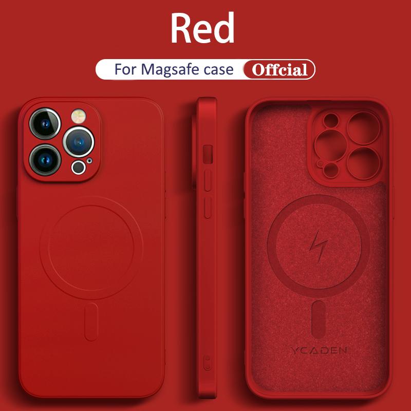 Official Liquid Silicone For Magsafe Magnetic Wireless Charge Case for iPhone 14 13 12 Mini 11 Pro Max X XR XS 7 8 Plus SE Cover
