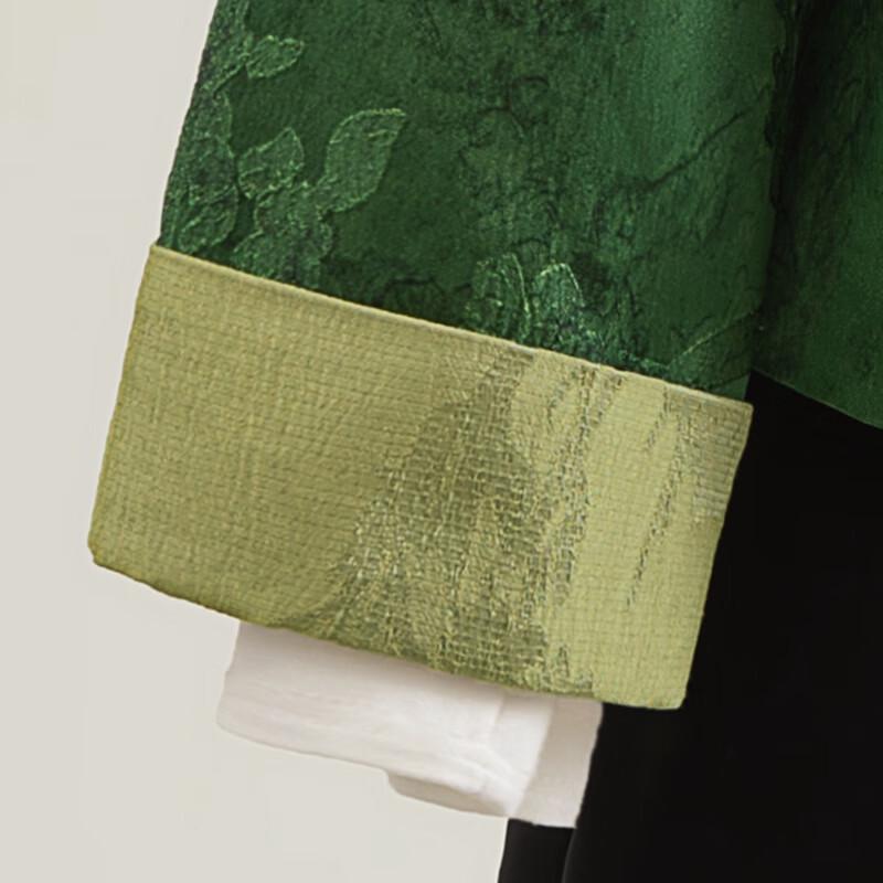 Si Baishe Women's New Chinese Style Retro Color Block Jacket