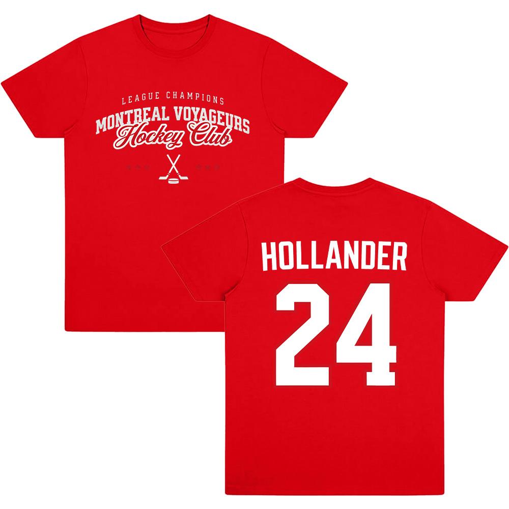 Heated Rivalry 100cotton Mens Shirt Jersey Commemorative Tshirt Summer Shane Hollander 24 Short Sleeve Unisex Streetwear Shirt