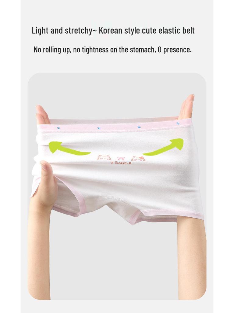 Girls' A-Class Cotton Boxer Shorts – Soft, Comfortable, No-Pinch Design for Toddlers and Children.