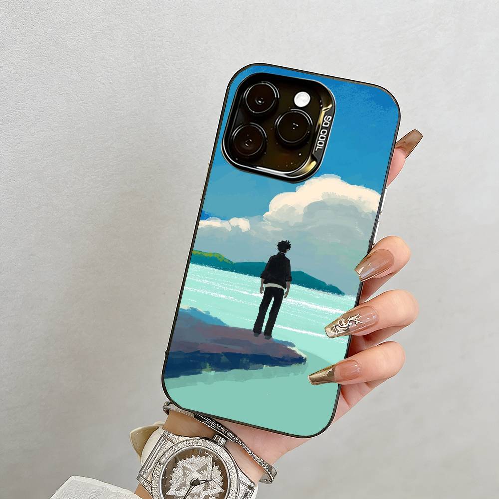 

Alone by the Sea Phone Case For iPhone 17,16,15,14,13,12,11 Plus,Pro Max,XS,Colorful Silver Phone case Funda Cover iPhone12ProMax