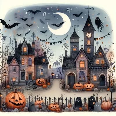 Volles 5D DIY Diamantmalerei Halloween Diamantstickerei Volle Kreuzstich Heimdekoration Handgemachtes Geschenk