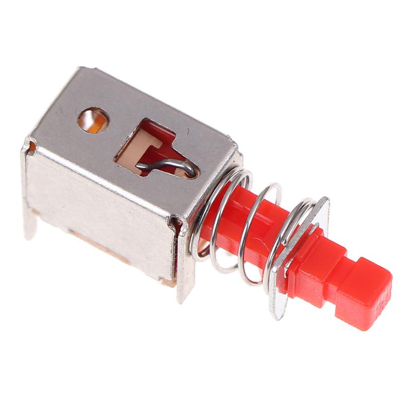 10Pcs Directly Key Switch A03 Ps-22F03 6Pins Self-Locking Power Switches Red