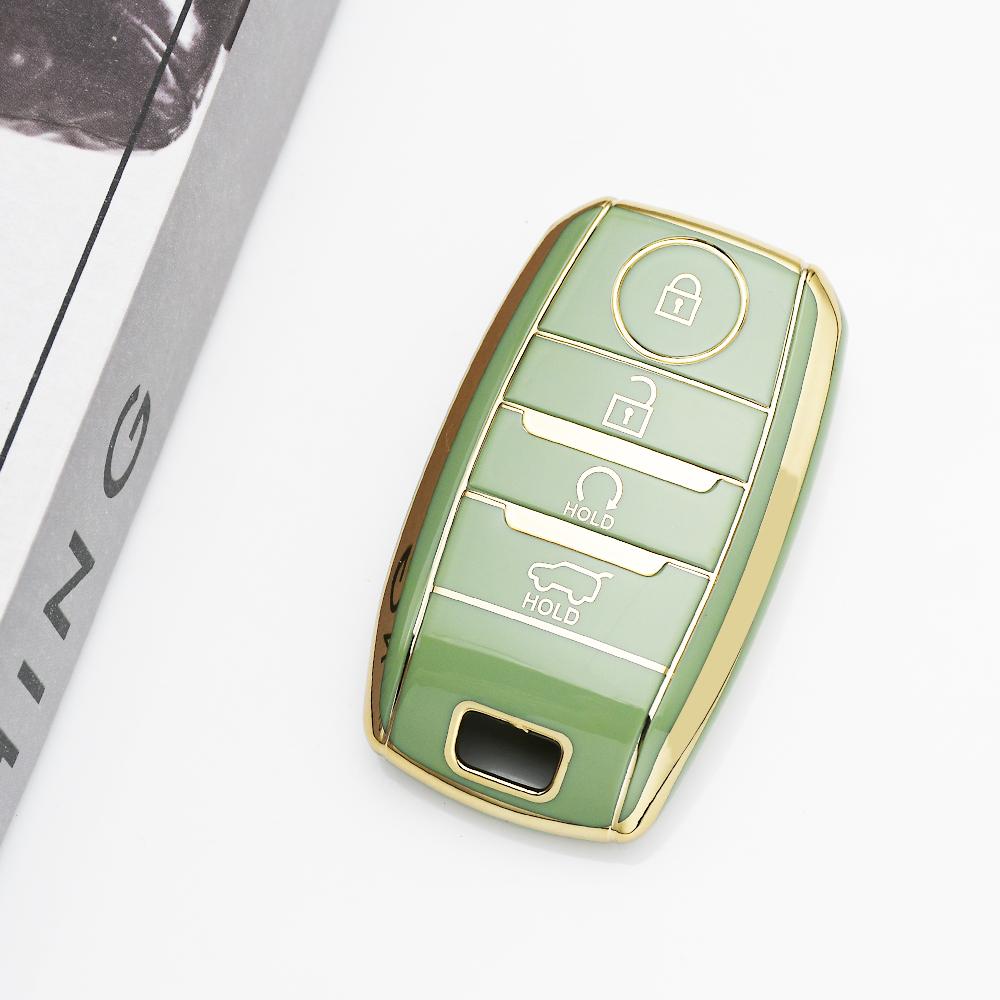 4 Buttons Auto Keyless for Kia Rio Rio5 Sportage R K3 KX3 K4 K5 Ceed Sorento Cerato Optima TPU Car Key Case Shell Fob Cover