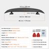 GT Wing Car Spoiler, 46.3 inch Universal Spoiler, Compatible with most Sedans and Coupes, High Strength ABS Material, Car Rear Spoiler Wing, Racing