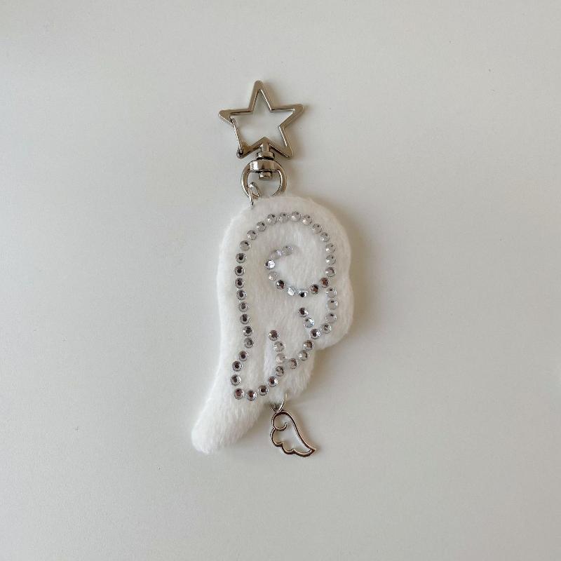 

Ins Style Retro Fabric Star Chain Wing Pendant Keychain Y2K Angel Mobile Phone Chain Ornament Decoration Accessories Gifts