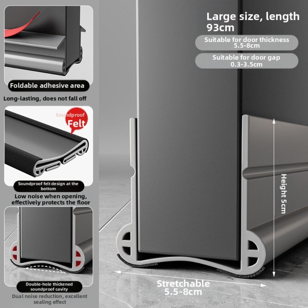 Indoor Insulation Door Seal Strip Effective Door Insulation Solution Door Seal Draft Blocker Effective Sound Barrier