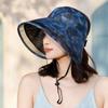 Dayan sun hat summer new peach skin velvet bucket hat women's outdoor travel sun hat seaside beach hat