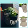 Baby Yoda Star Wars Ceramic Flowerpot For Succulents And Miniature Garden Decor