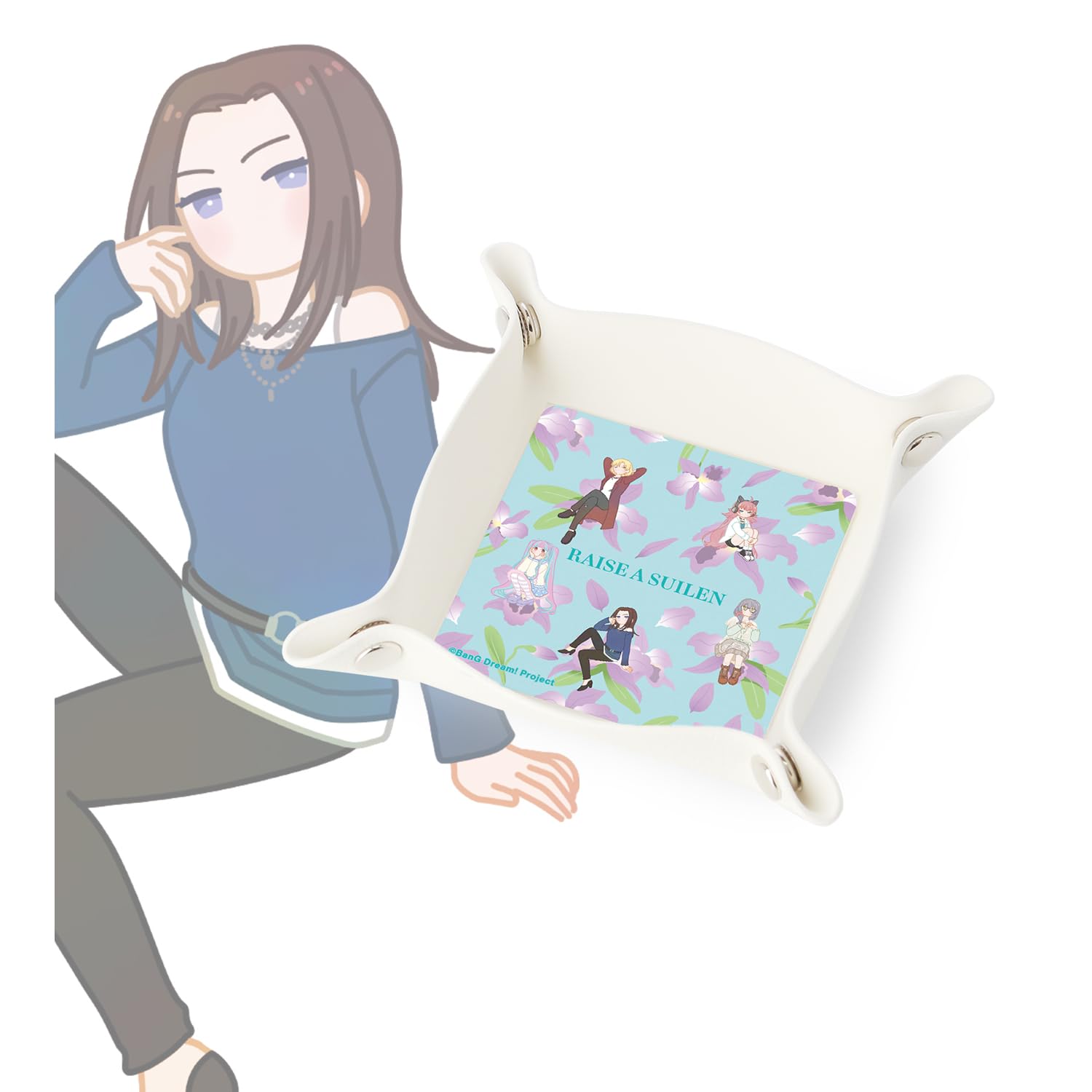 

BanG Girls Band RAISE A SUILEN Botania PU Кожа Мечта! Вечеринка! Многоярусный